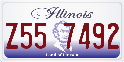 IL license plate Z557492