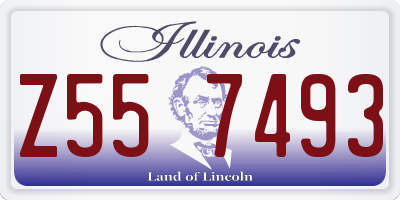 IL license plate Z557493