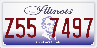 IL license plate Z557497