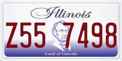 IL license plate Z557498
