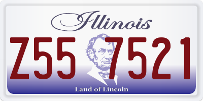 IL license plate Z557521