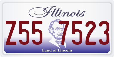 IL license plate Z557523