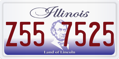 IL license plate Z557525