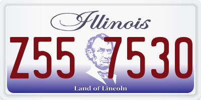 IL license plate Z557530