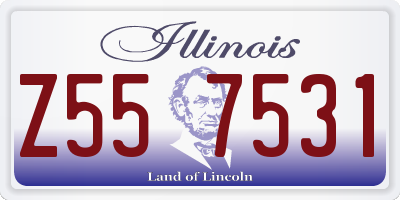 IL license plate Z557531