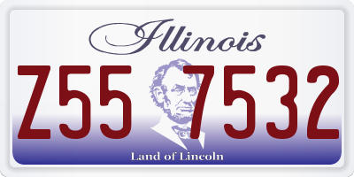 IL license plate Z557532