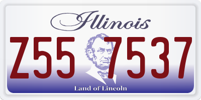 IL license plate Z557537