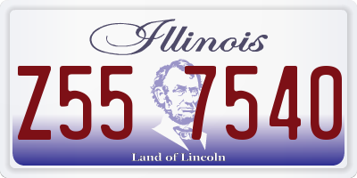 IL license plate Z557540