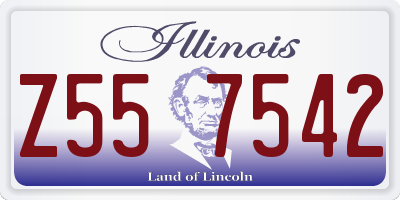 IL license plate Z557542