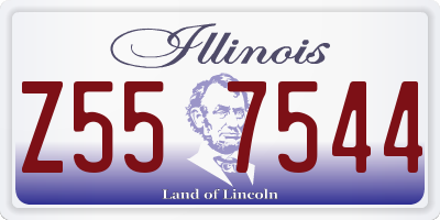 IL license plate Z557544