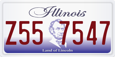 IL license plate Z557547