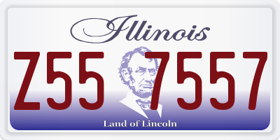 IL license plate Z557557