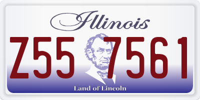 IL license plate Z557561