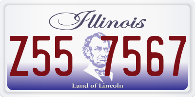 IL license plate Z557567
