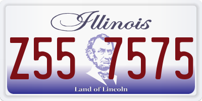 IL license plate Z557575