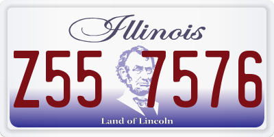 IL license plate Z557576