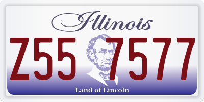 IL license plate Z557577