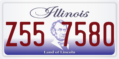 IL license plate Z557580