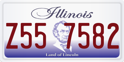 IL license plate Z557582