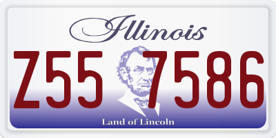IL license plate Z557586