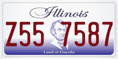 IL license plate Z557587