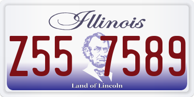 IL license plate Z557589