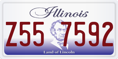 IL license plate Z557592