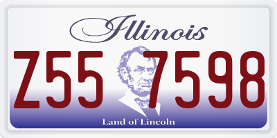 IL license plate Z557598