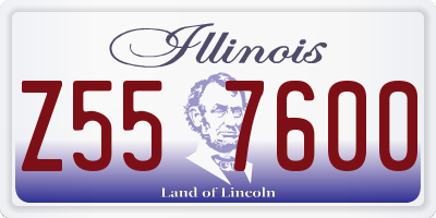 IL license plate Z557600