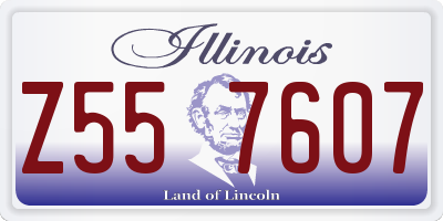 IL license plate Z557607