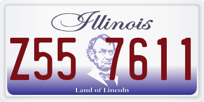 IL license plate Z557611