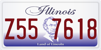 IL license plate Z557618