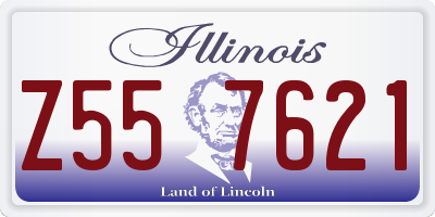 IL license plate Z557621
