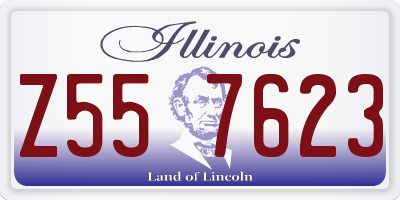 IL license plate Z557623