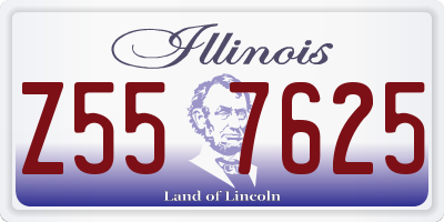 IL license plate Z557625