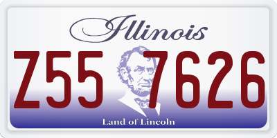 IL license plate Z557626