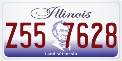 IL license plate Z557628
