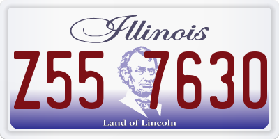 IL license plate Z557630