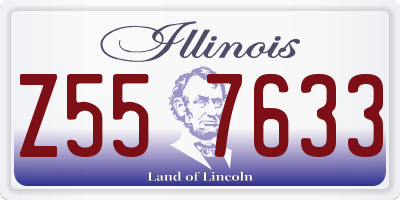 IL license plate Z557633