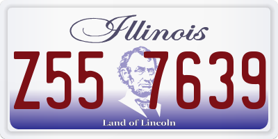 IL license plate Z557639