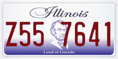 IL license plate Z557641