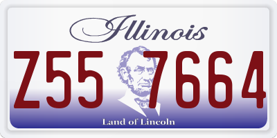 IL license plate Z557664