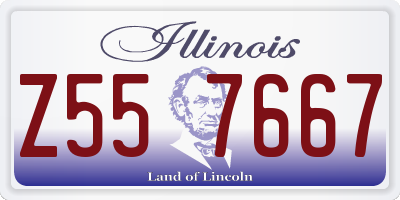 IL license plate Z557667