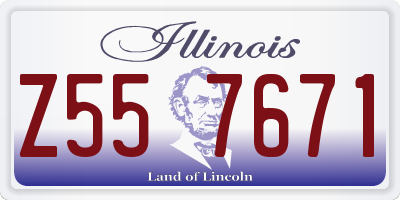 IL license plate Z557671