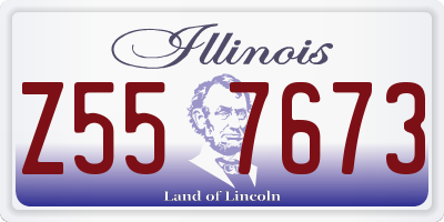 IL license plate Z557673
