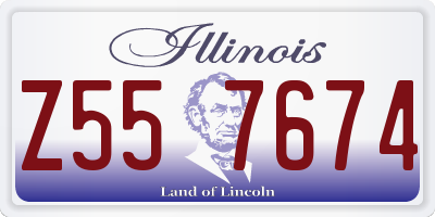 IL license plate Z557674