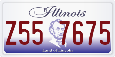 IL license plate Z557675
