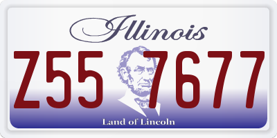 IL license plate Z557677