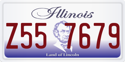 IL license plate Z557679