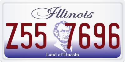 IL license plate Z557696